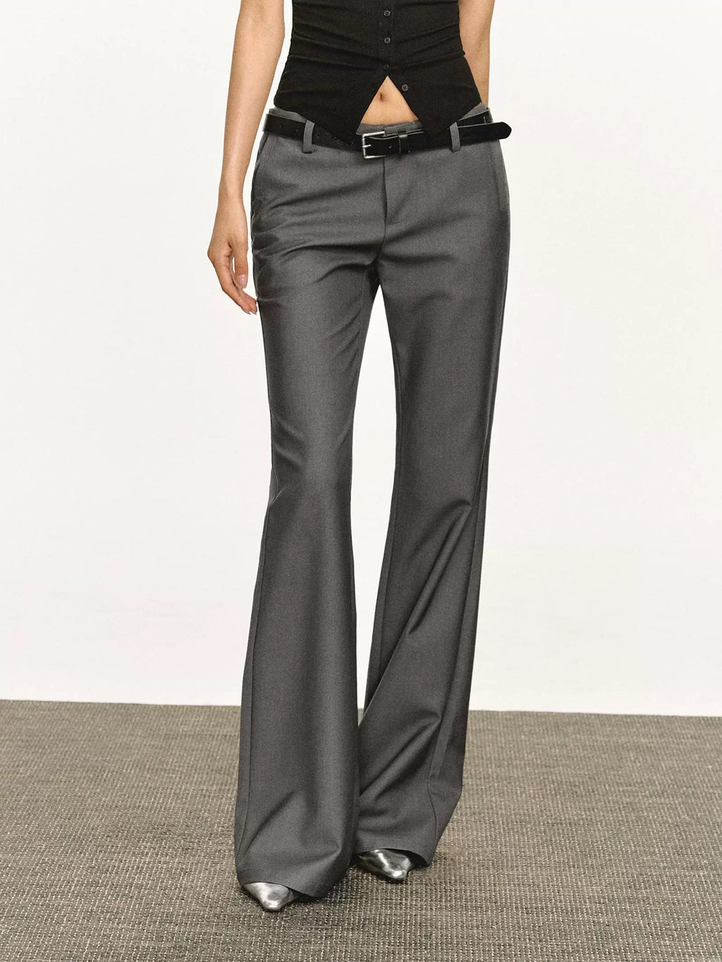 Ariseism Vintage Wide Leg Pull Suit Pants