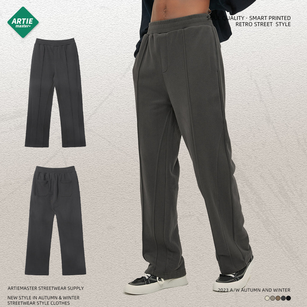 ARTIE Micro-speaker Drawstring Splicing Loose Casual Trousers