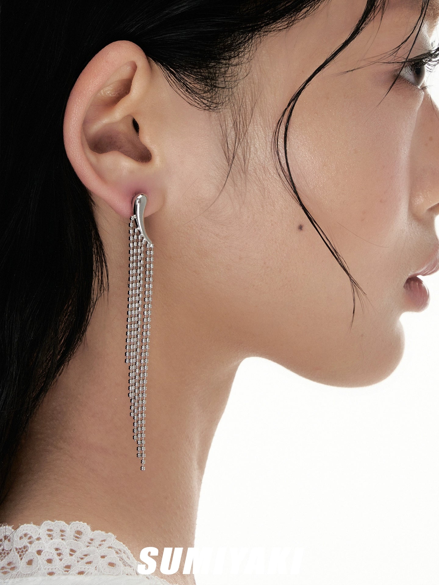 SUMIYAKI Niche High-end Fringed Earrings