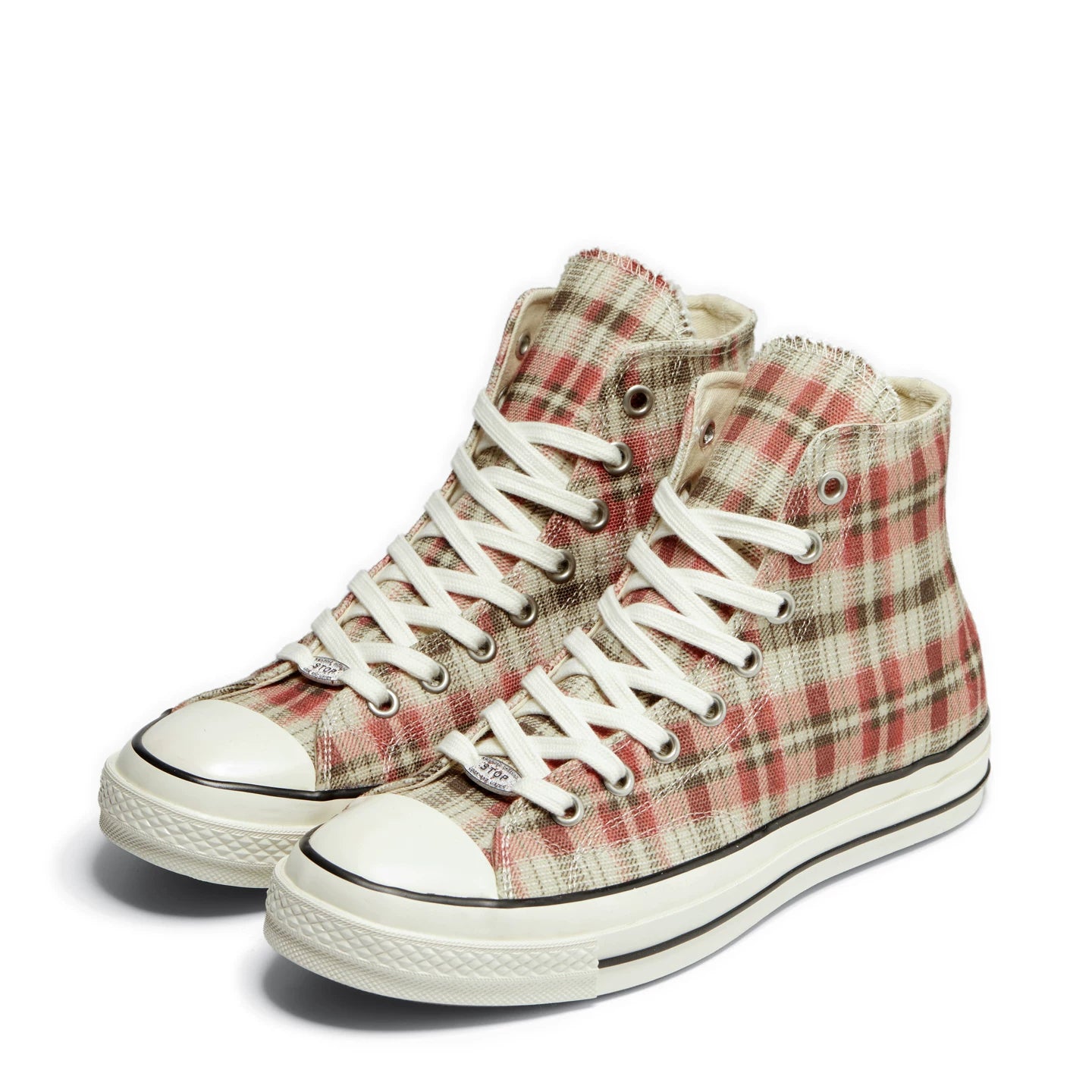 TREclub Retro Plaid Contrasting Espadrilles