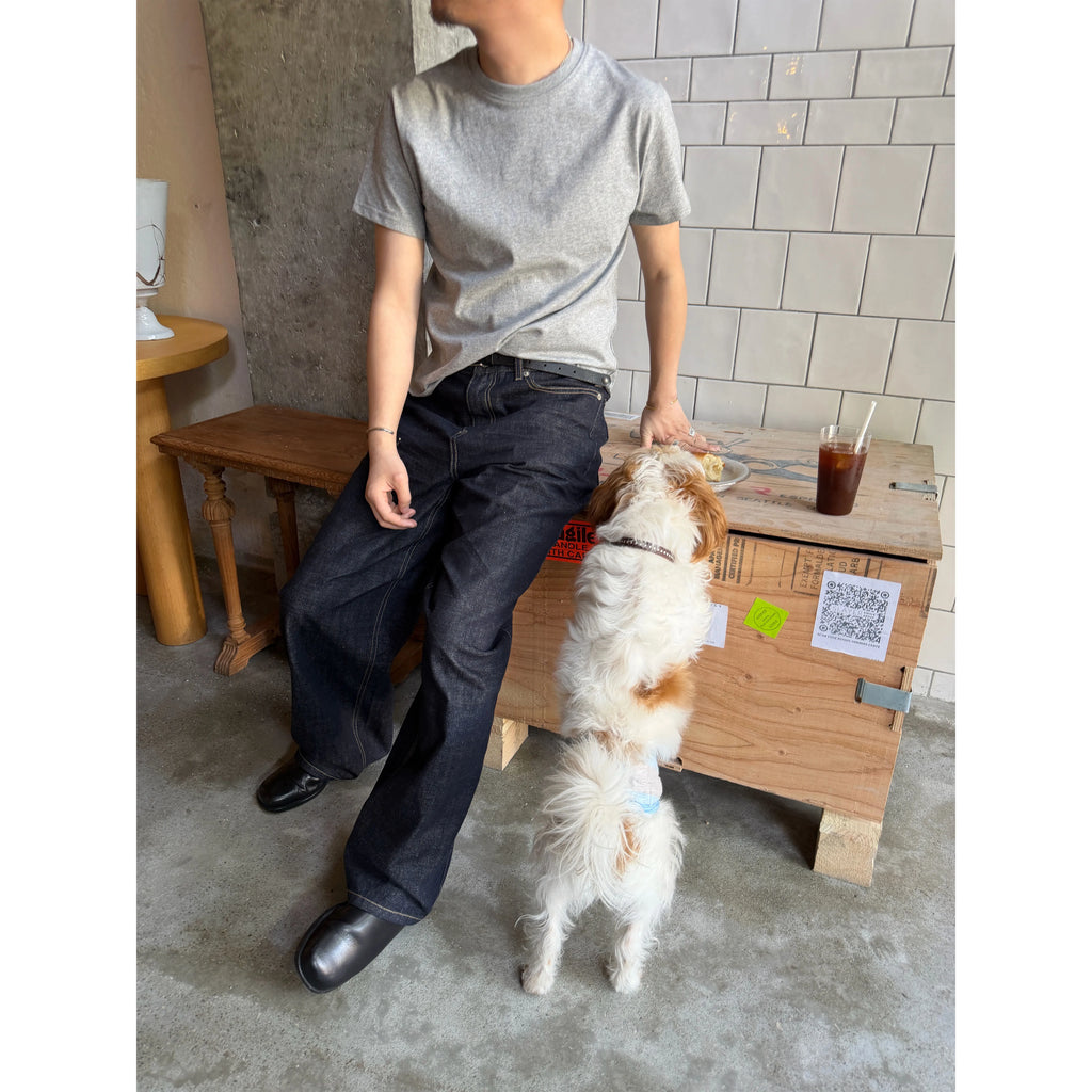 Anniehall Vintage Pleated Loose Jeans