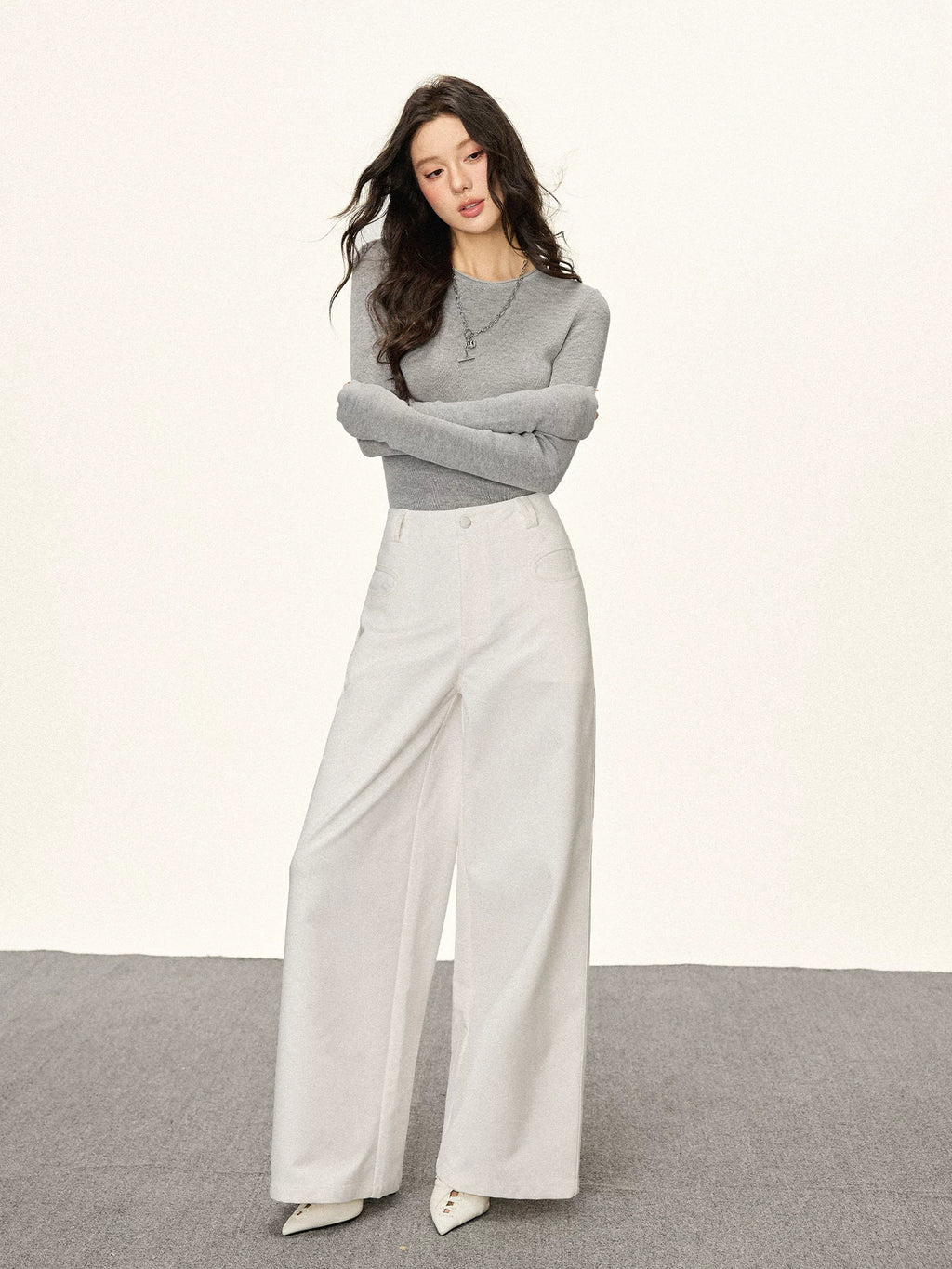 Cherry Melody High Waist Loose Straight Versatile Jeans