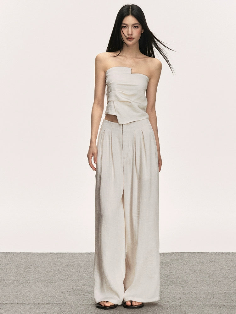 Anna Aneae Tencel Linen Light Luxury Dress Set
