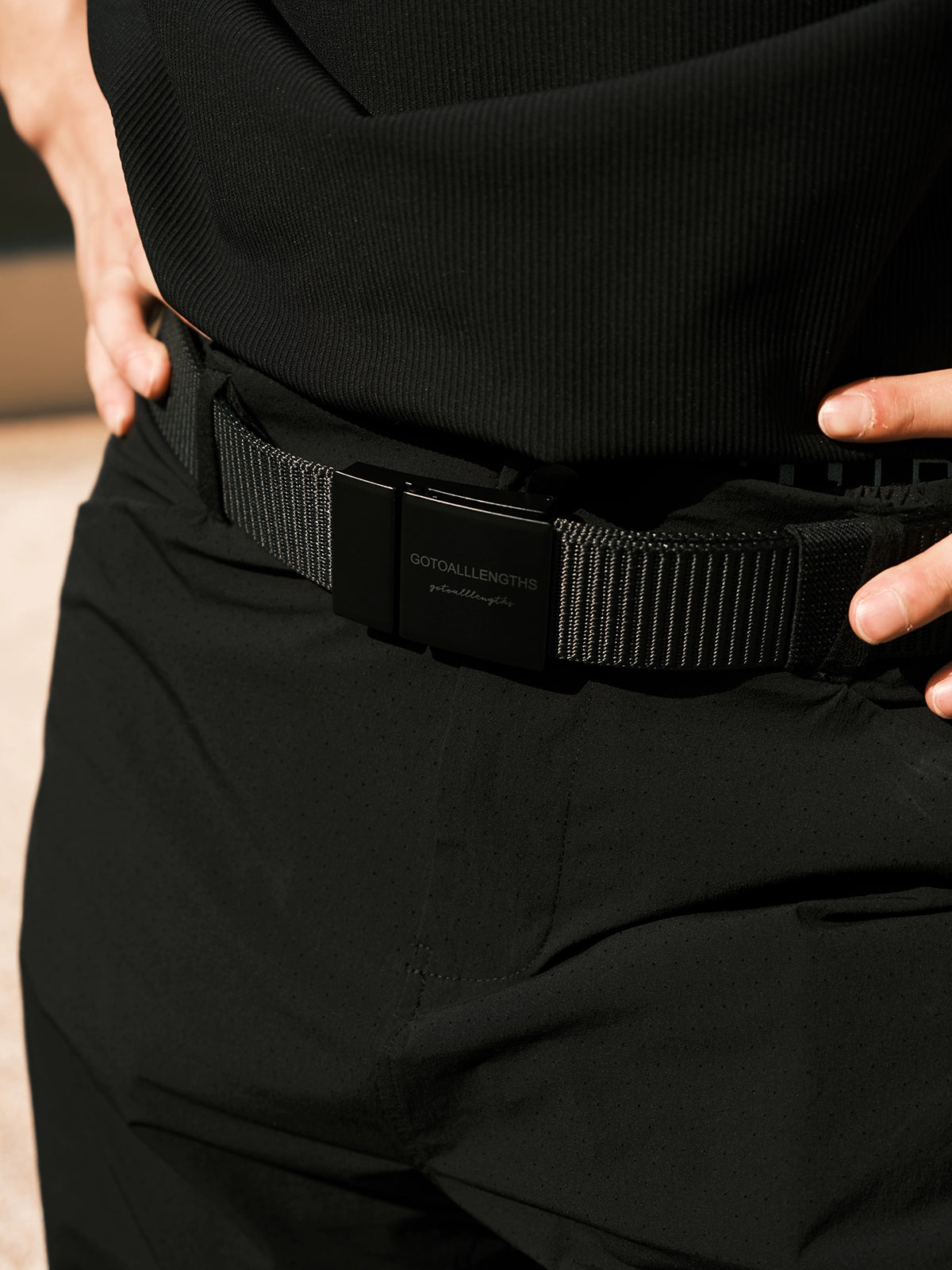 GTAL Braided Non-punching Outdoor Adjustable Belt