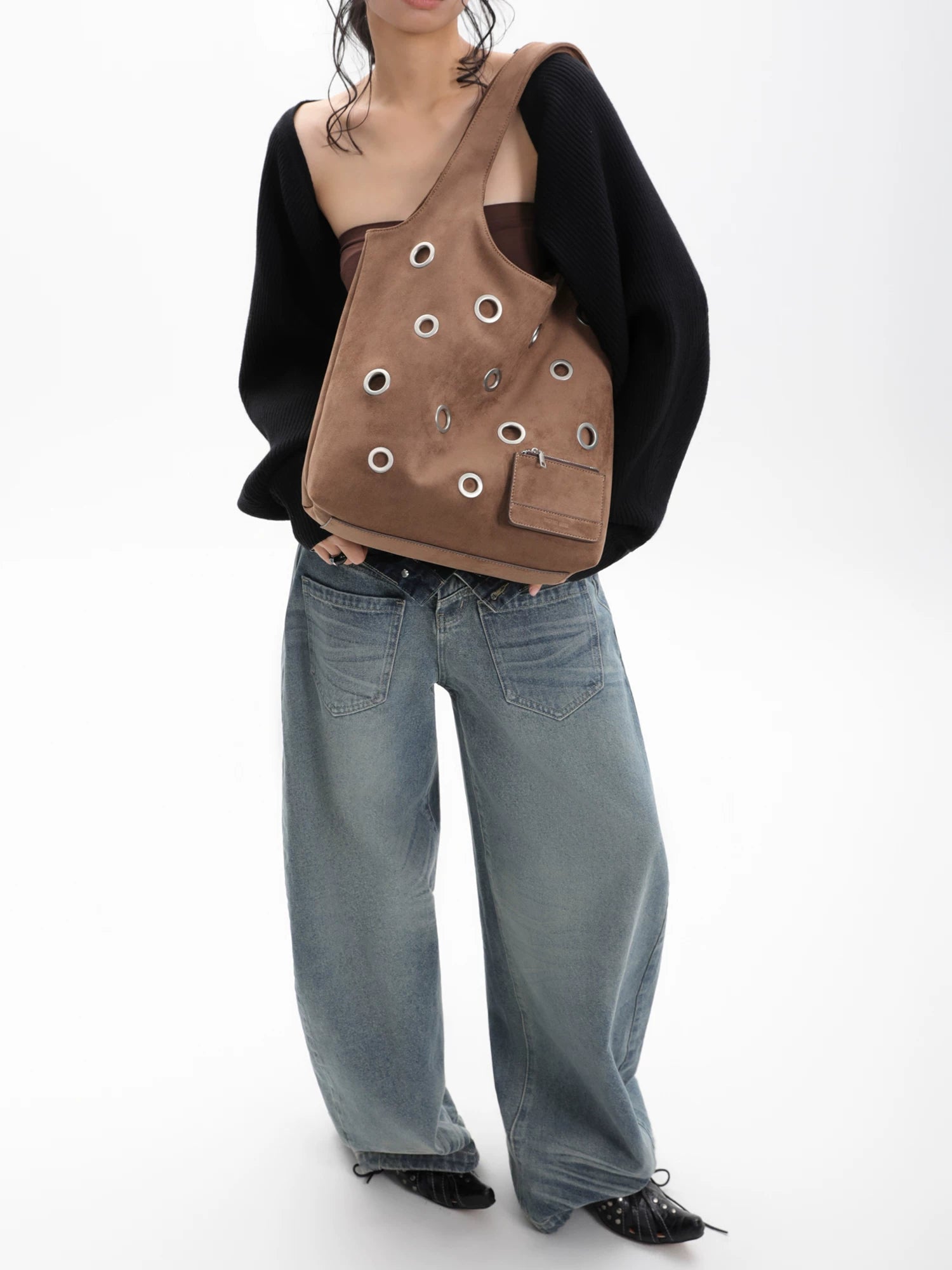 JANDRESS Shoulder Large Capacity Underarm Tote Bag