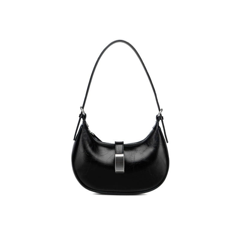 Neeley Niche French Leather Underarm Bag Saddle Bag