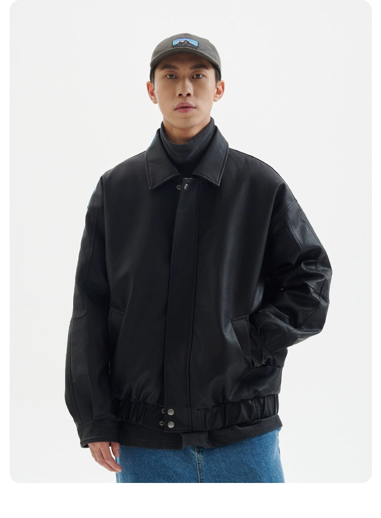 BUTTBILL  90 White Duck Down Leather Jacket