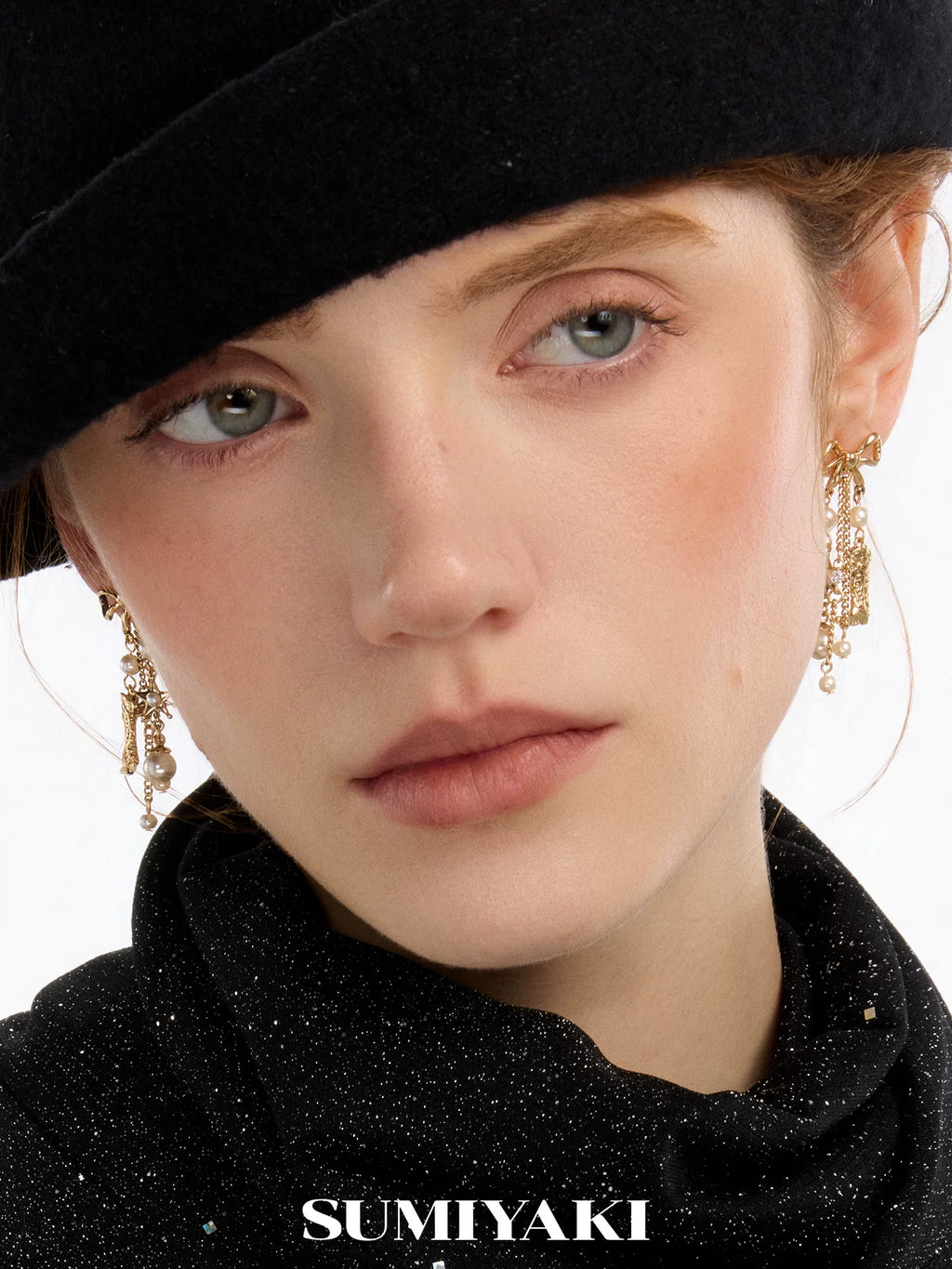 SUMIYAK Bow Tassel Earrings
