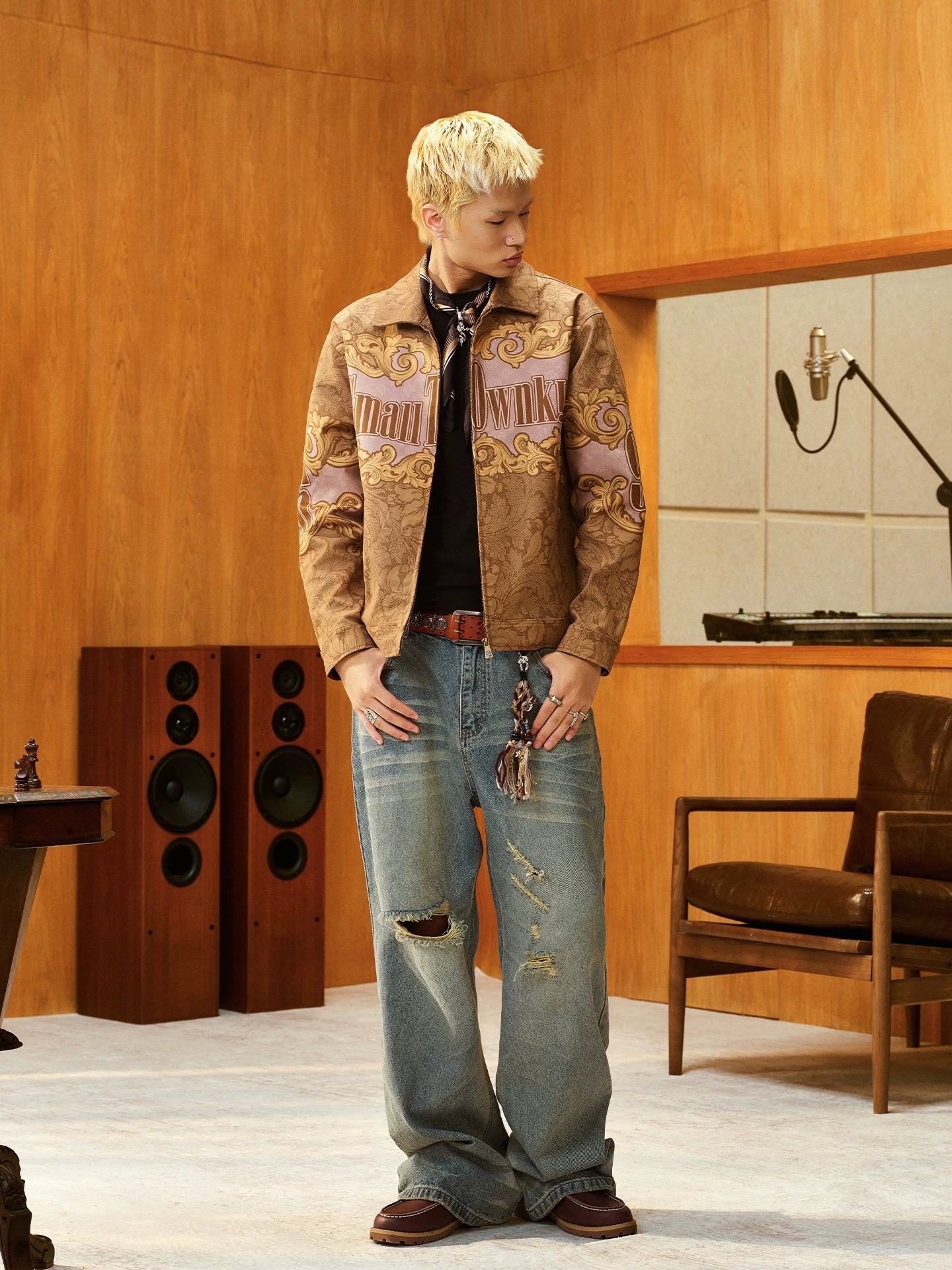 STK Lapel Zip High Street Jacket