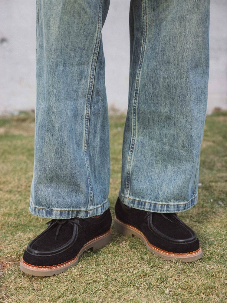 DYZZYMOTIF Retro Velvet Kangaroo Shoes