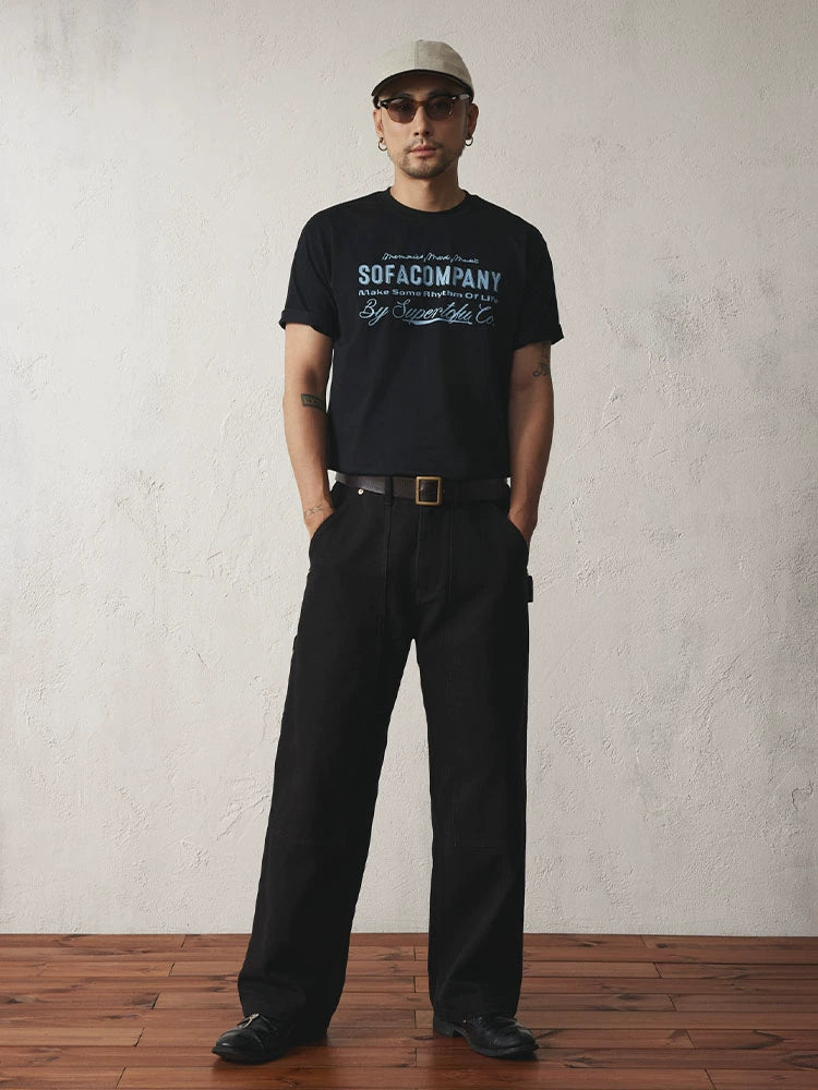 SUPERTOFU Vintage Casual Versatile Shoulder Tee