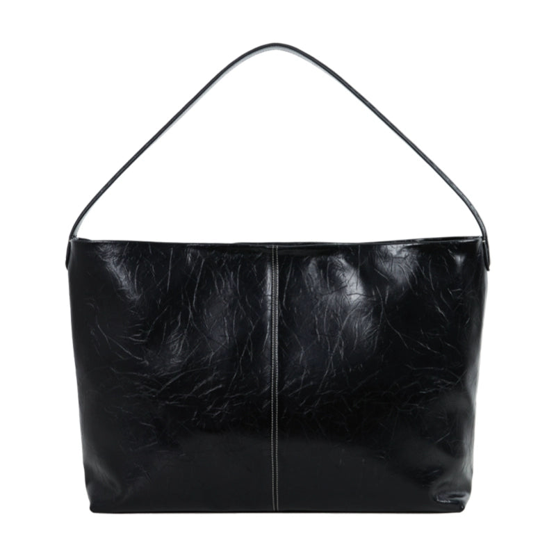 DirtySix Cow Leather Jill big pocket cowhide soft leather tote bag