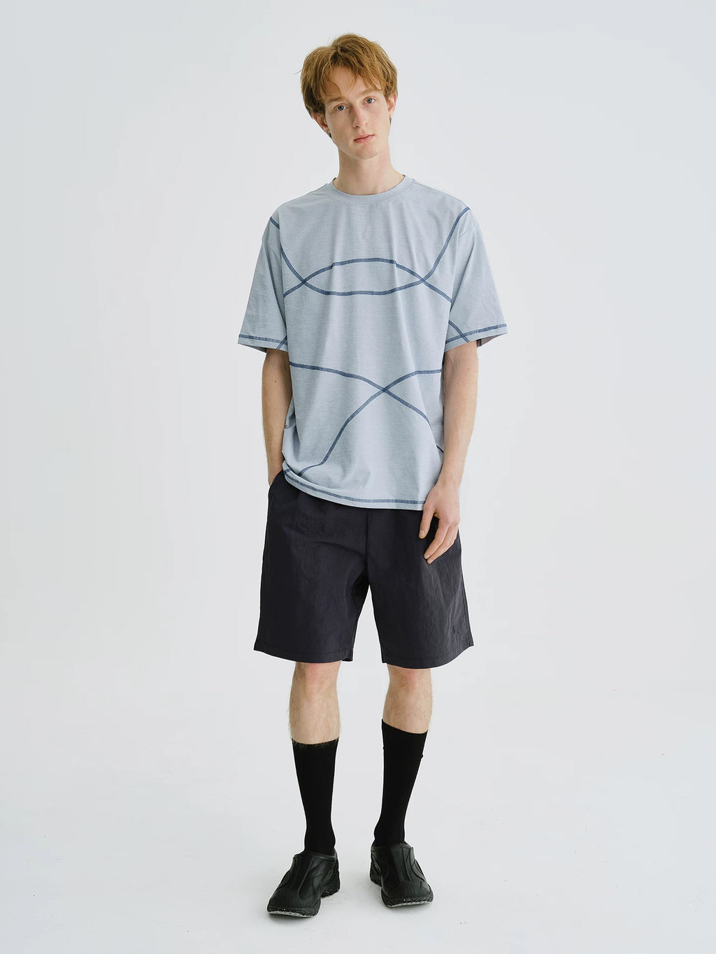 LIVINGTOWN Contrast Color Casual Loose Versatile Tee