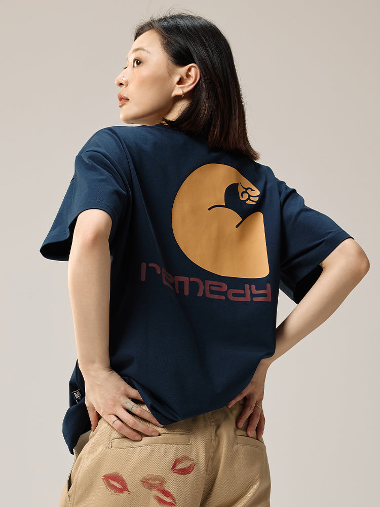 Remedy [Kaha Skin] Summer National Tide Workwear Pocket Loose Tee