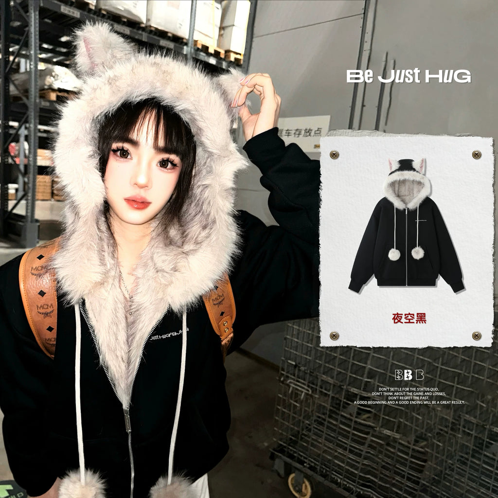 Bjhgfleece-linedheattech Hooded Zipperoutwear