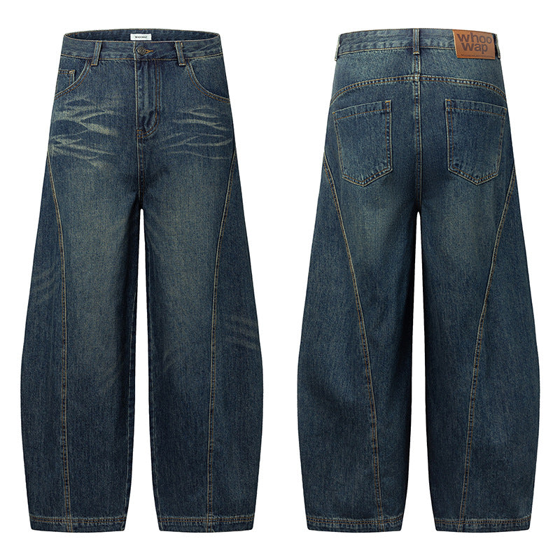 TRYTHMCLUB Wide-leg Baggy Retro Jeans