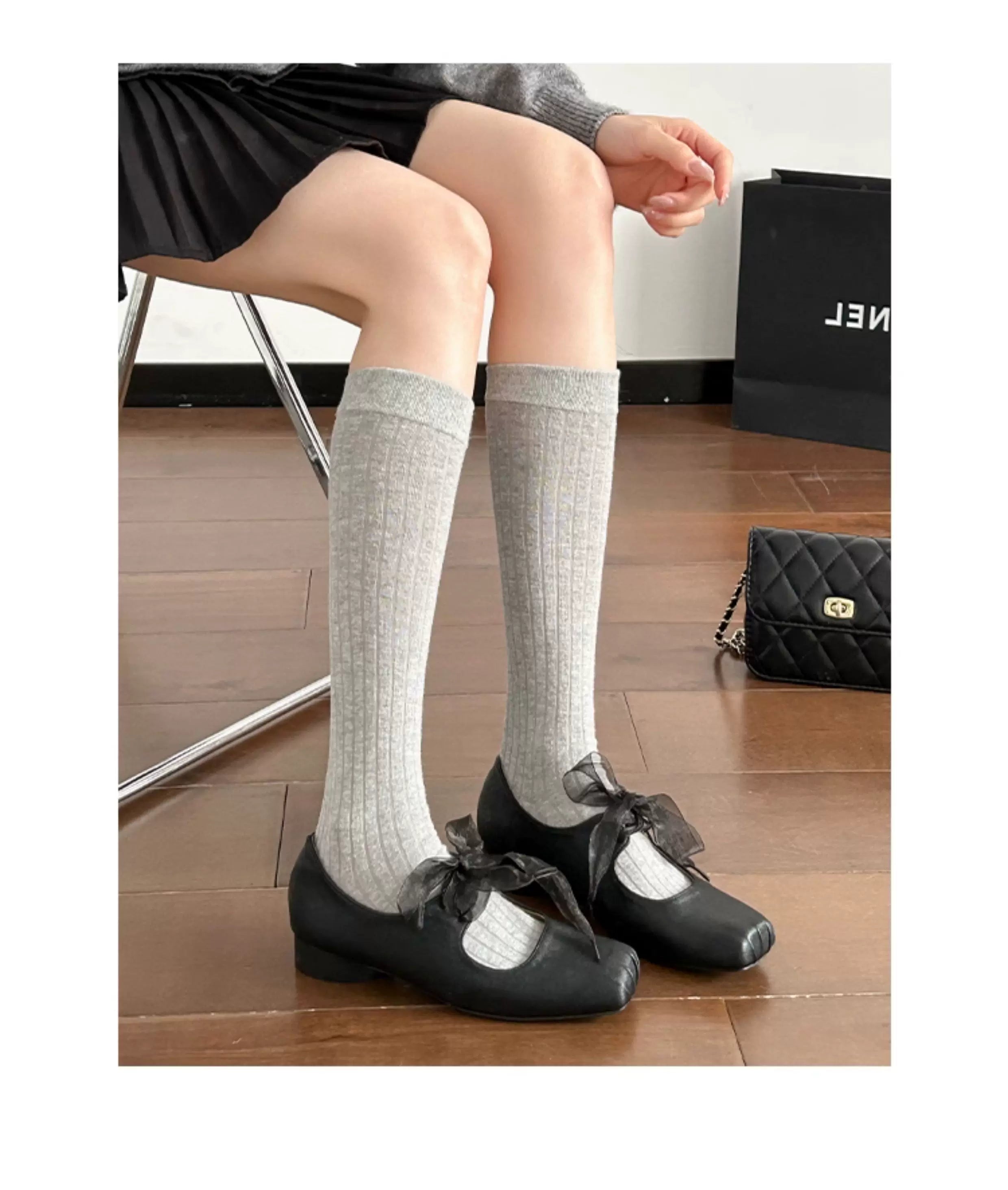 CHRNDXEE Soft Leather Versatile Low-heeled Shoes
