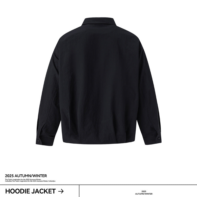 UNF Three-dimensional Pleated Loose Long-sleeved Shirt Jacket