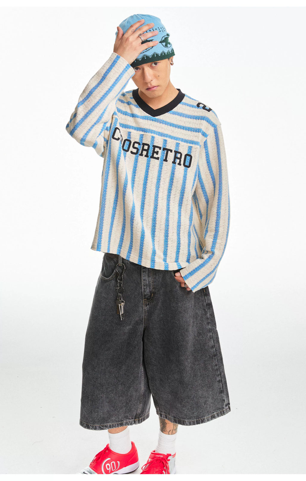 CoosRetro Vintage Hollow Breathable Long Sleeve