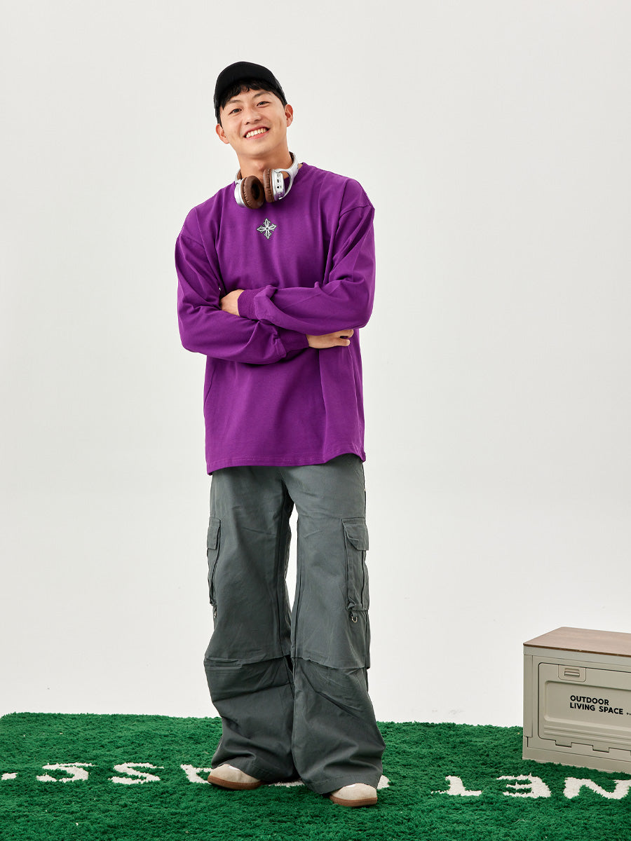 76NMK heavy 280g versatile pure cotton SPADES Long Sleeve Tee