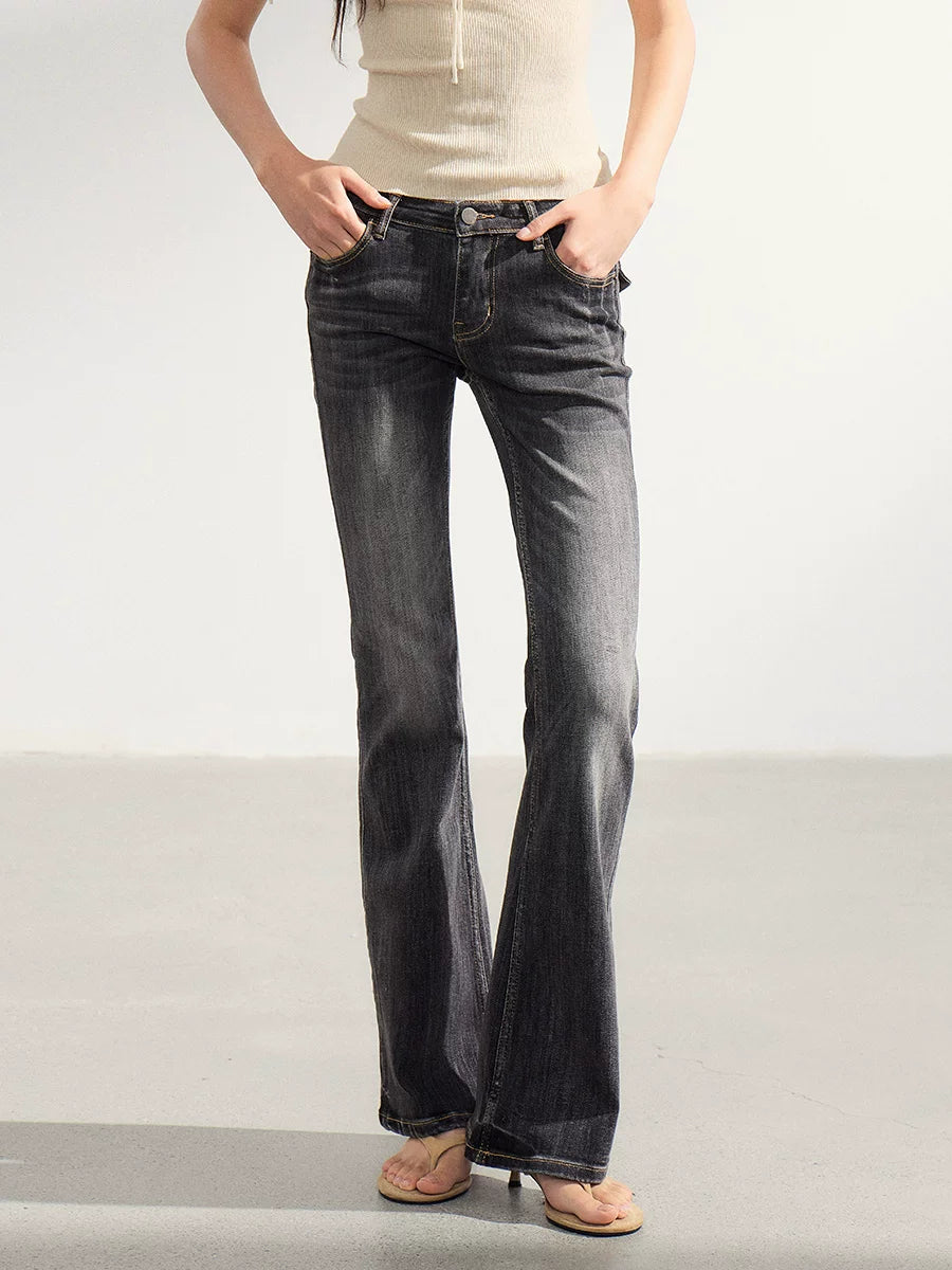 WITHMIN Low-rise Slim-fit Straight Jeans