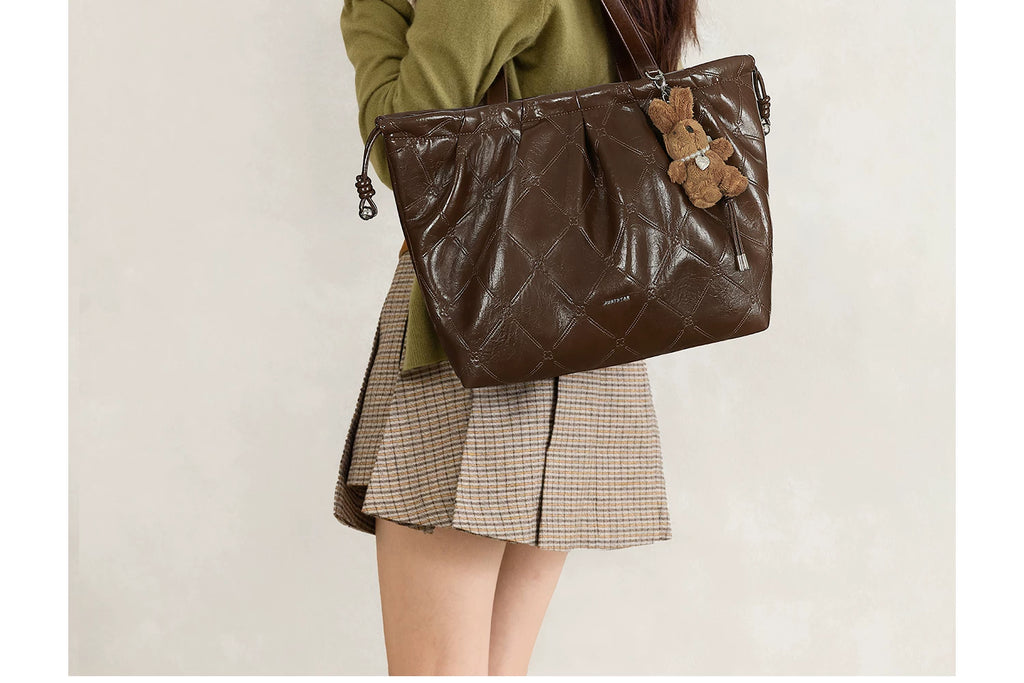 JUST STAR Large Capacity Versatile Shoulder Bag