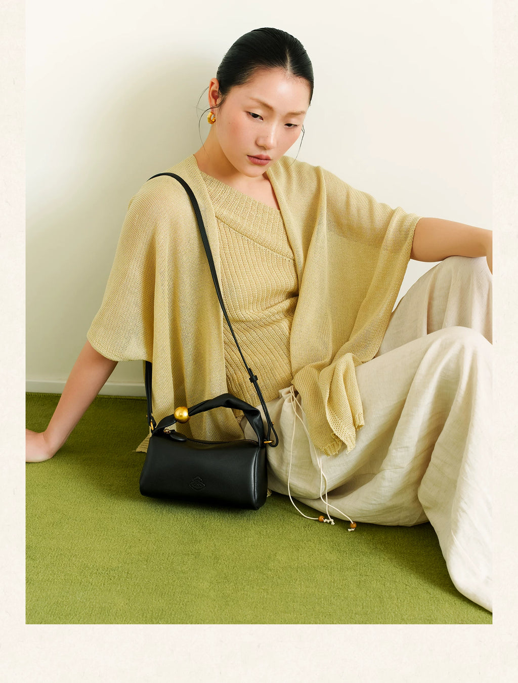 LOSEA Retro First-layer Napa Cowhide Messenger Bag