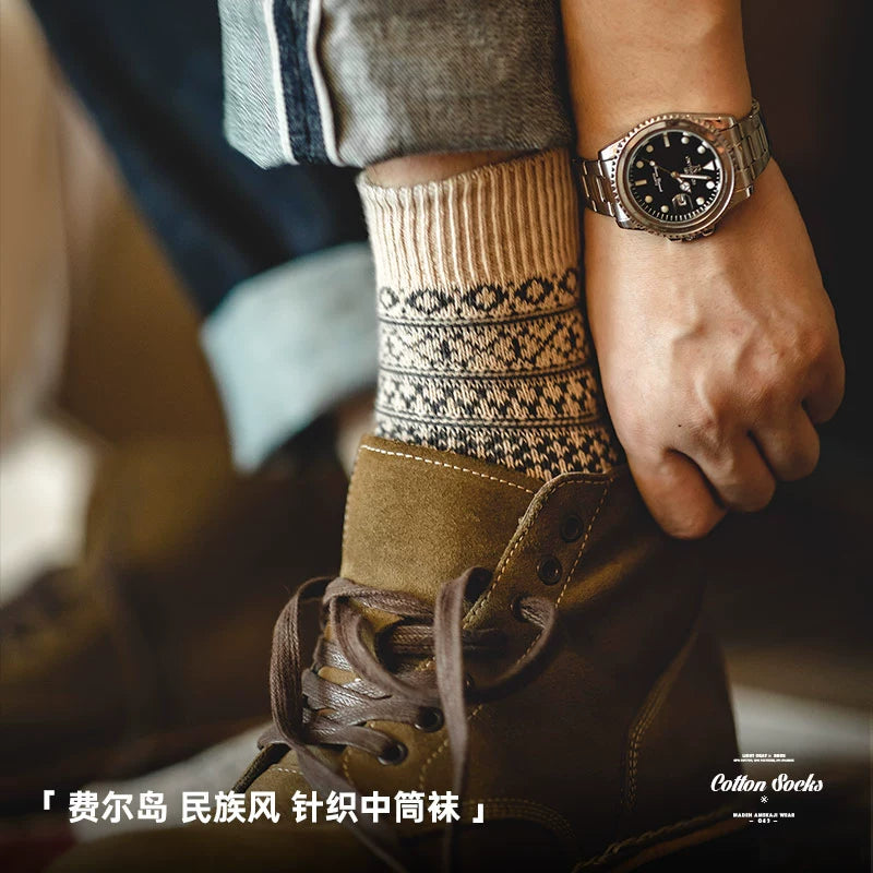 Maden Vintage Knitted Tube Socks