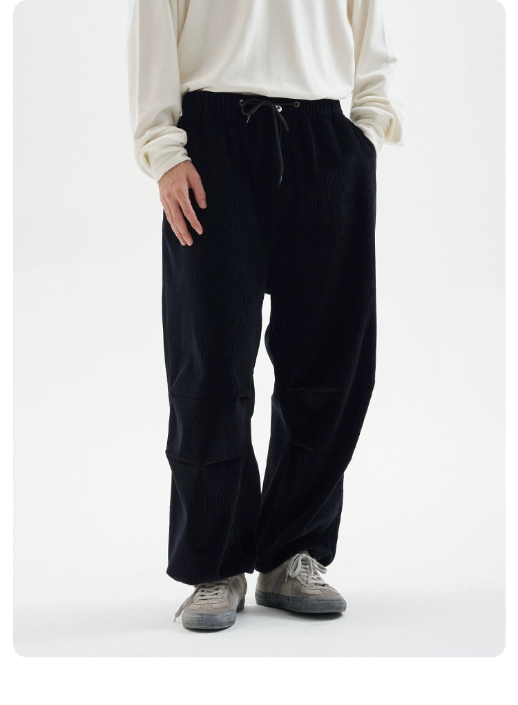 BUTTBILL 8-pit non-elastic corduroy Japanese Pants