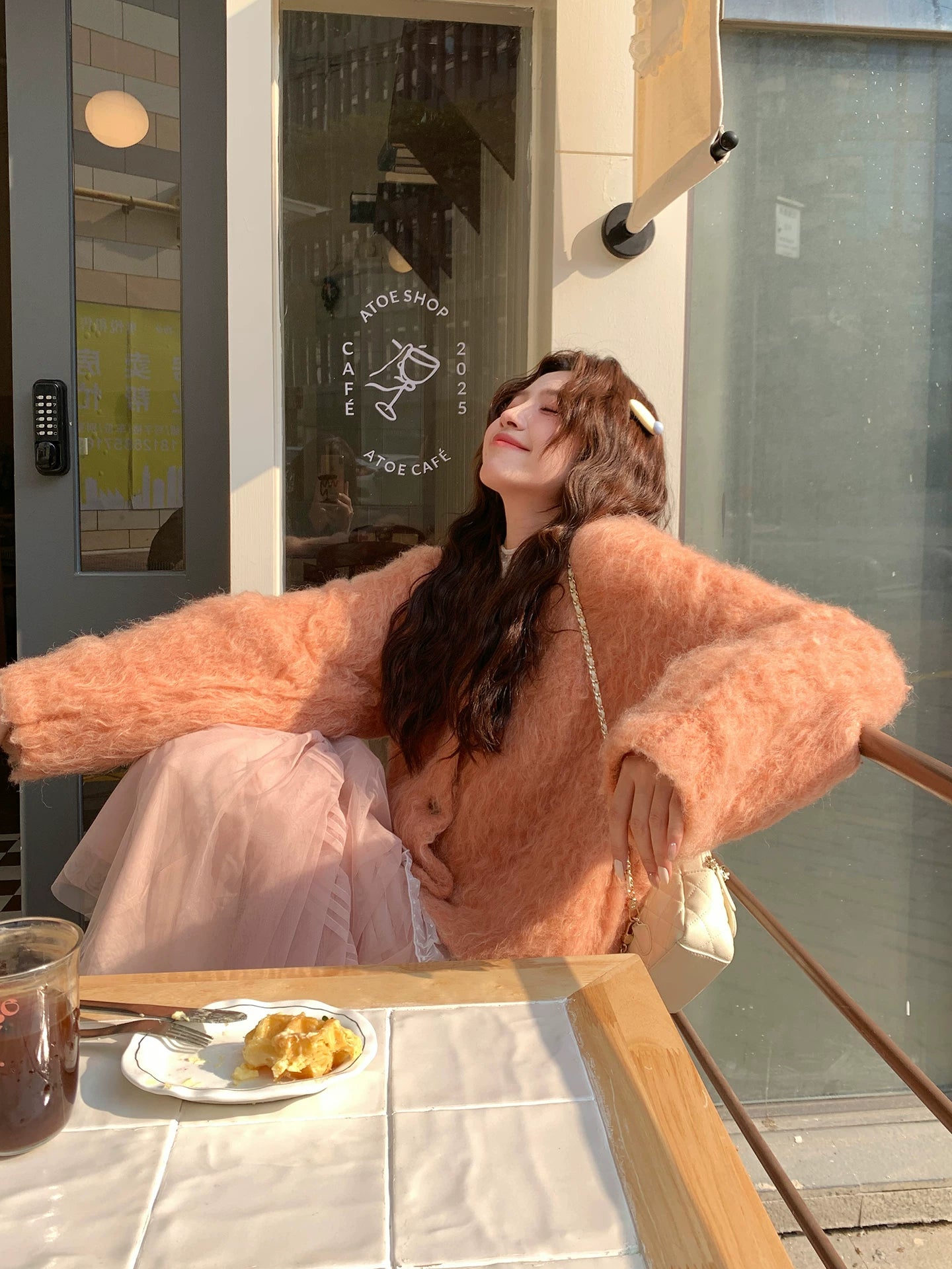 Even Korean Versatile V-Neck Sweater Cardigan