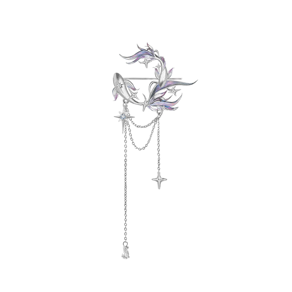MASW Romantic Fringed Brooch