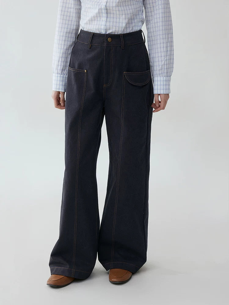 VOOE Loose Wide Leg Casual Straight Pants