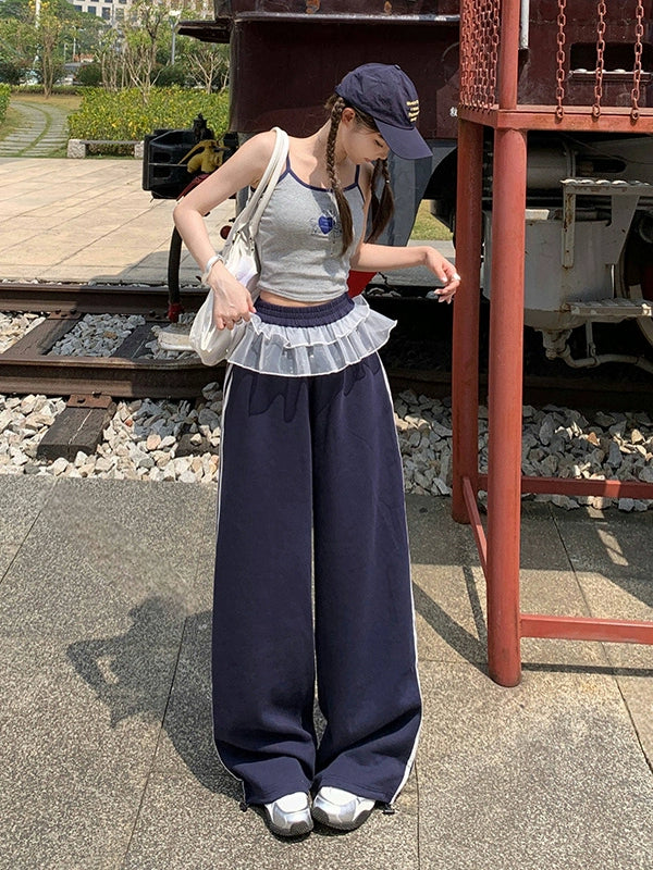 KPSR Vintage Loose Wide Leg Casual Pants