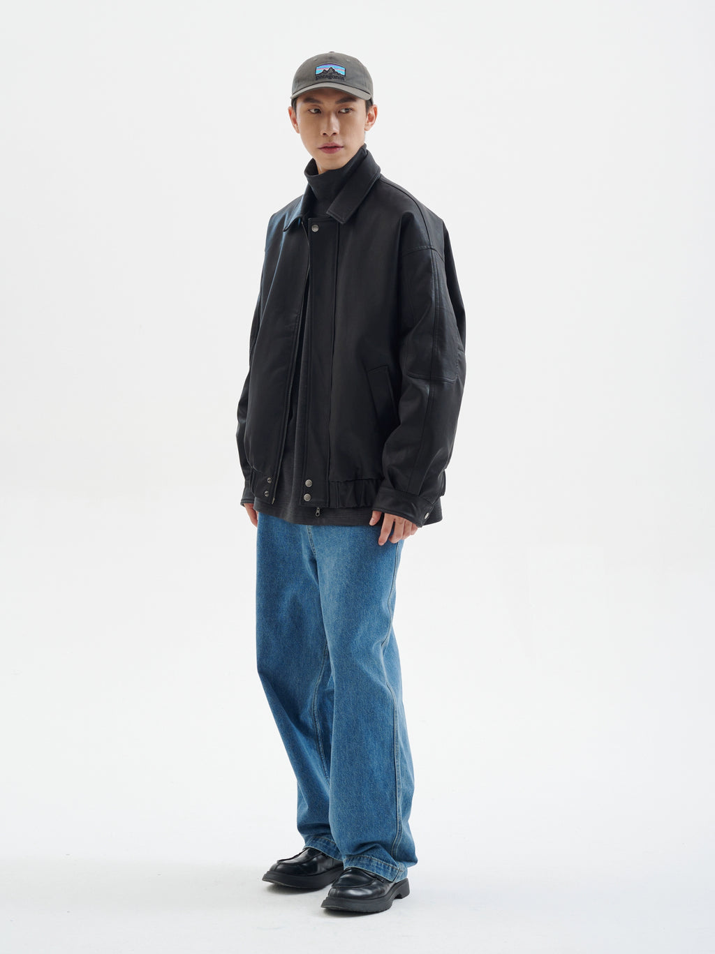 BUTTBILL  90 White Duck Down Leather Jacket