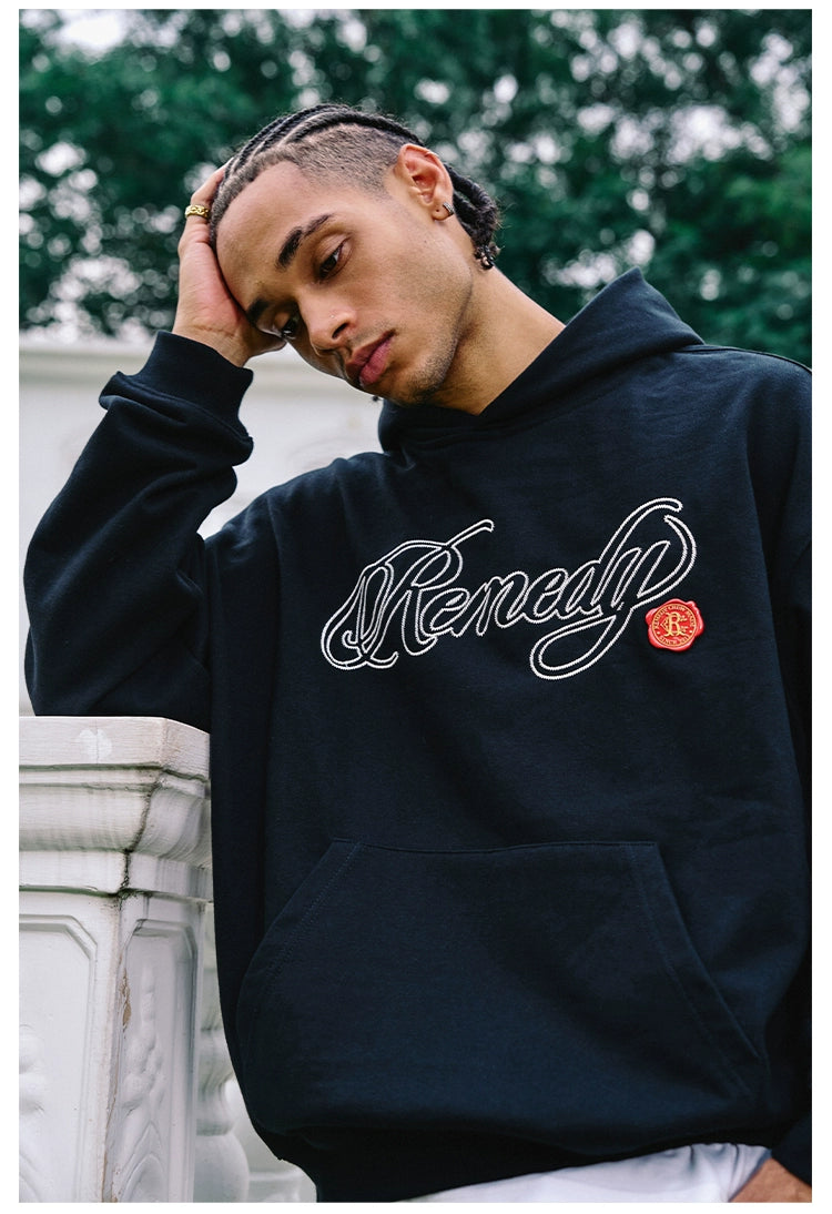Remedy Vintage Embroidered Hooded Sweater