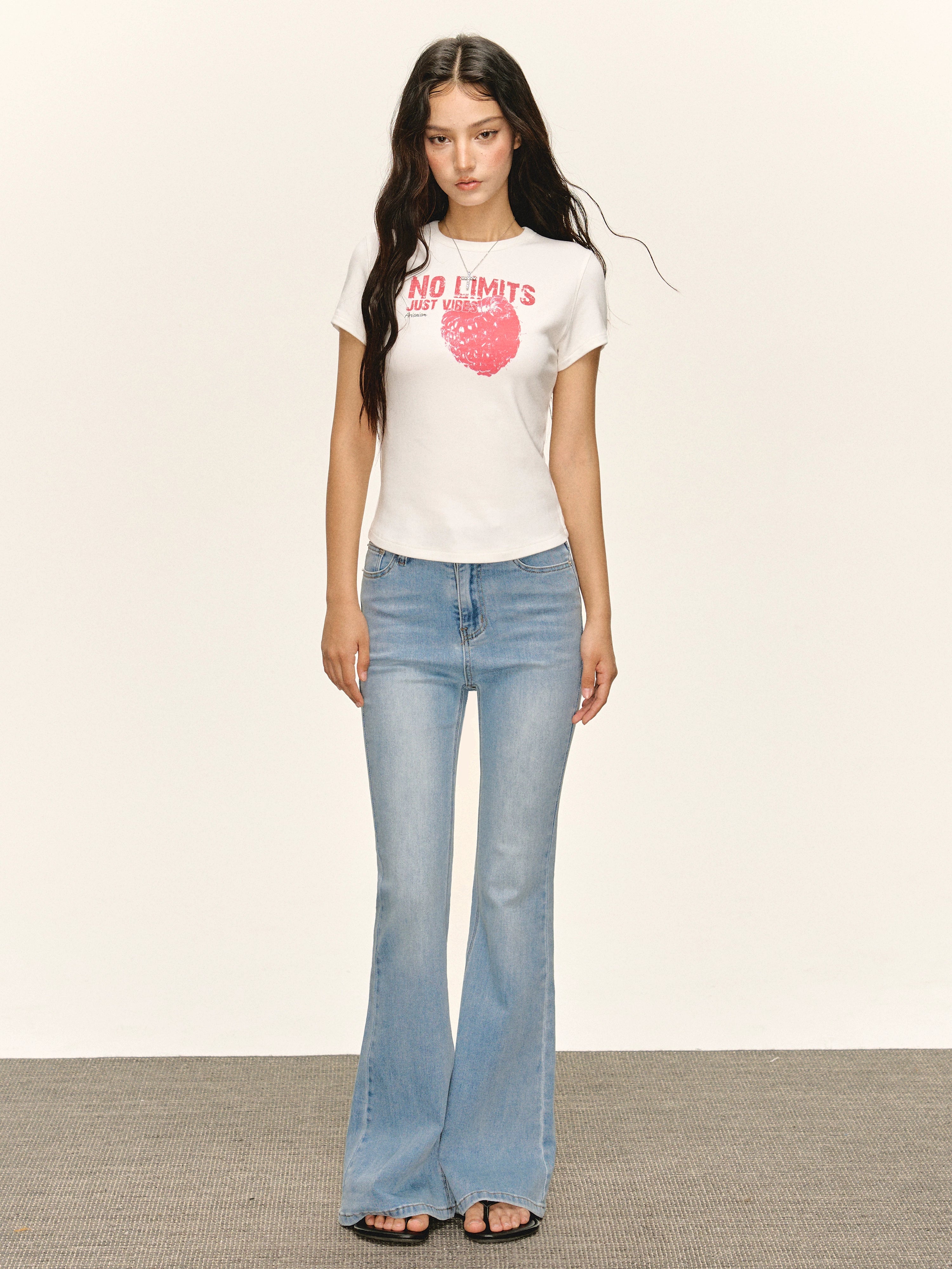 Ariseism Straight Wide Leg Jeans
