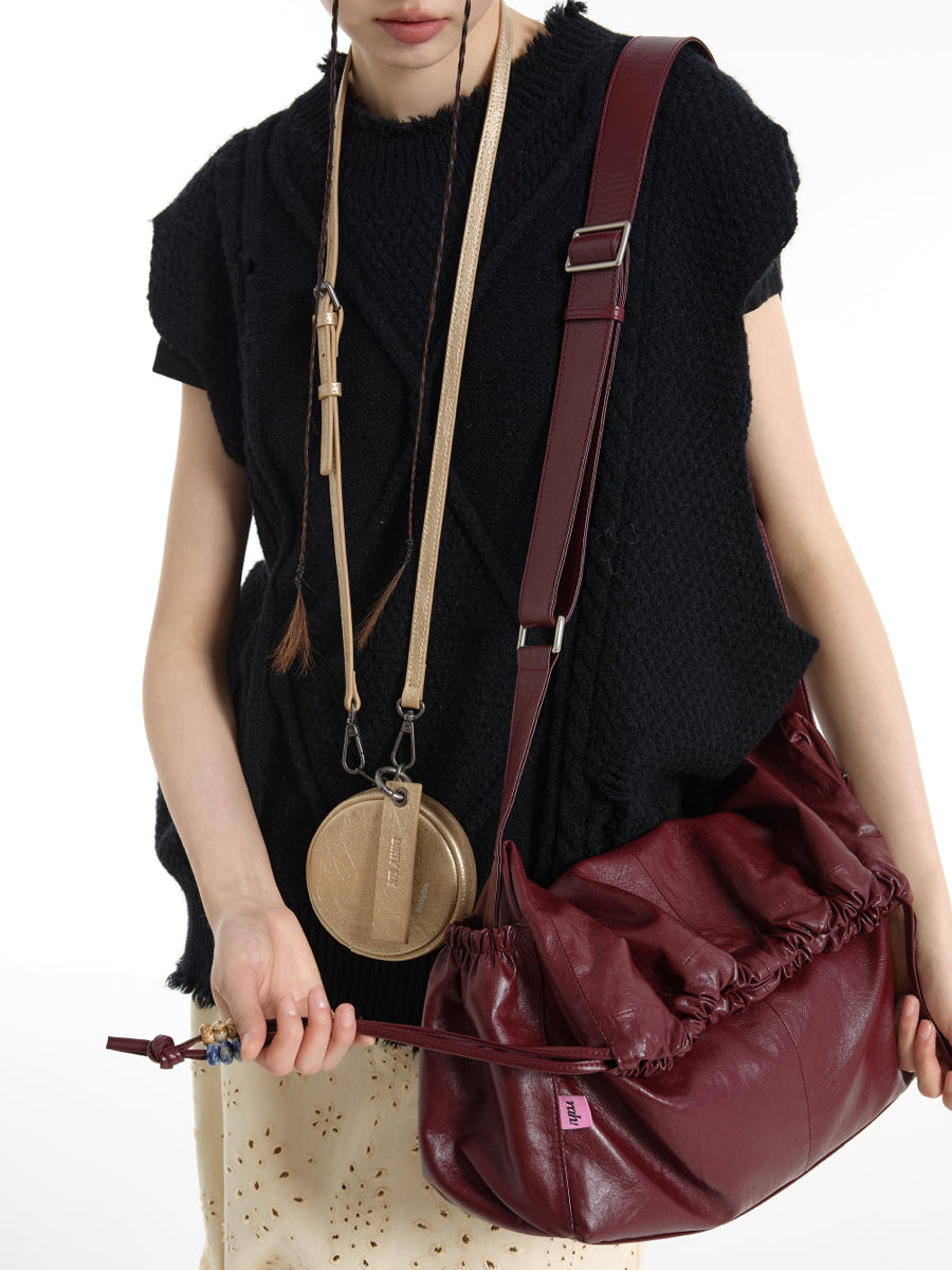 DirtySix Mani stacked bag contrasting natural stone Bag