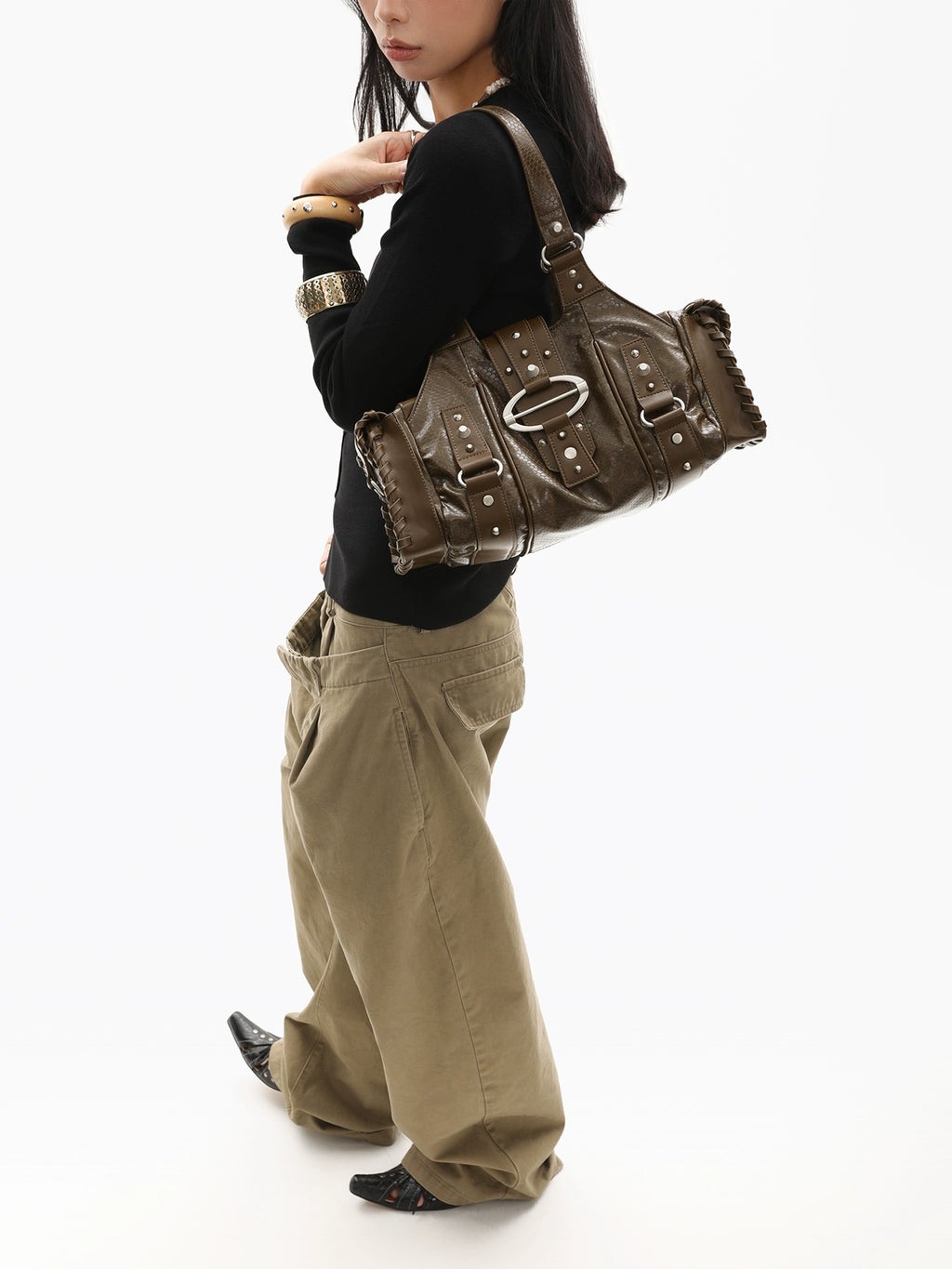 JANDRESS Rivet Armpit Bag