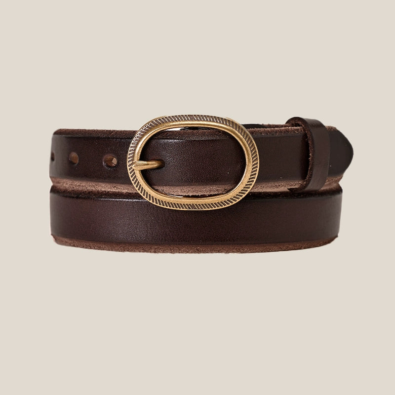 CULTUM Genuine Leather Retro Versatile Rough Edge Old Belt