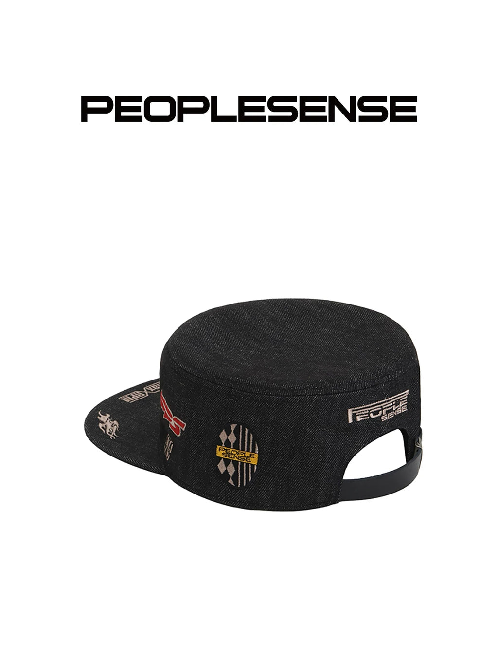 PEOPLESENSE Racing Elements Printed Embroidered Equestrian Cap