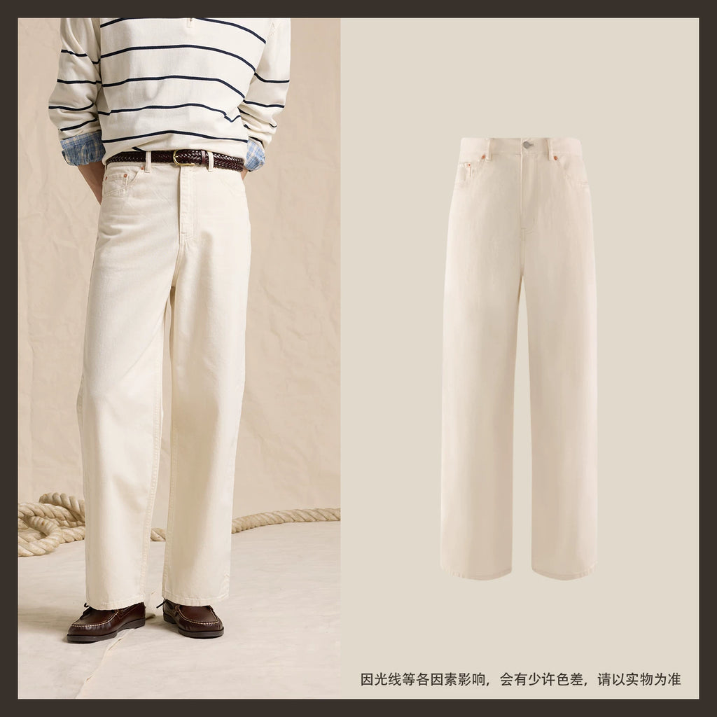 CULTUM High Waist Loose Straight Wide Leg Jeans