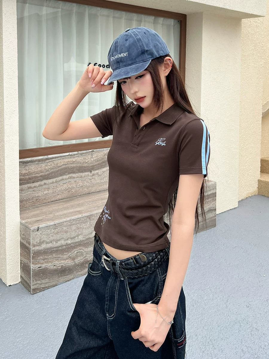 404MOB Polo Neck Slim Tee