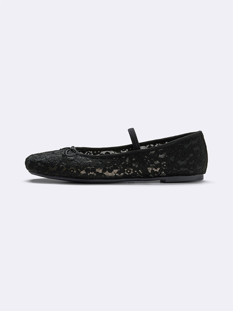 GU Strap Flat Heel Ballet Shoes