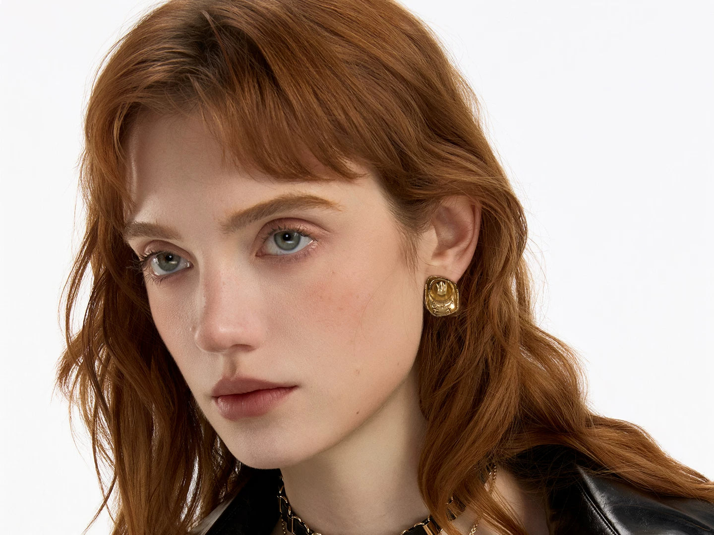 SUMIYAKI Make Old Cowboy Hat Earrings