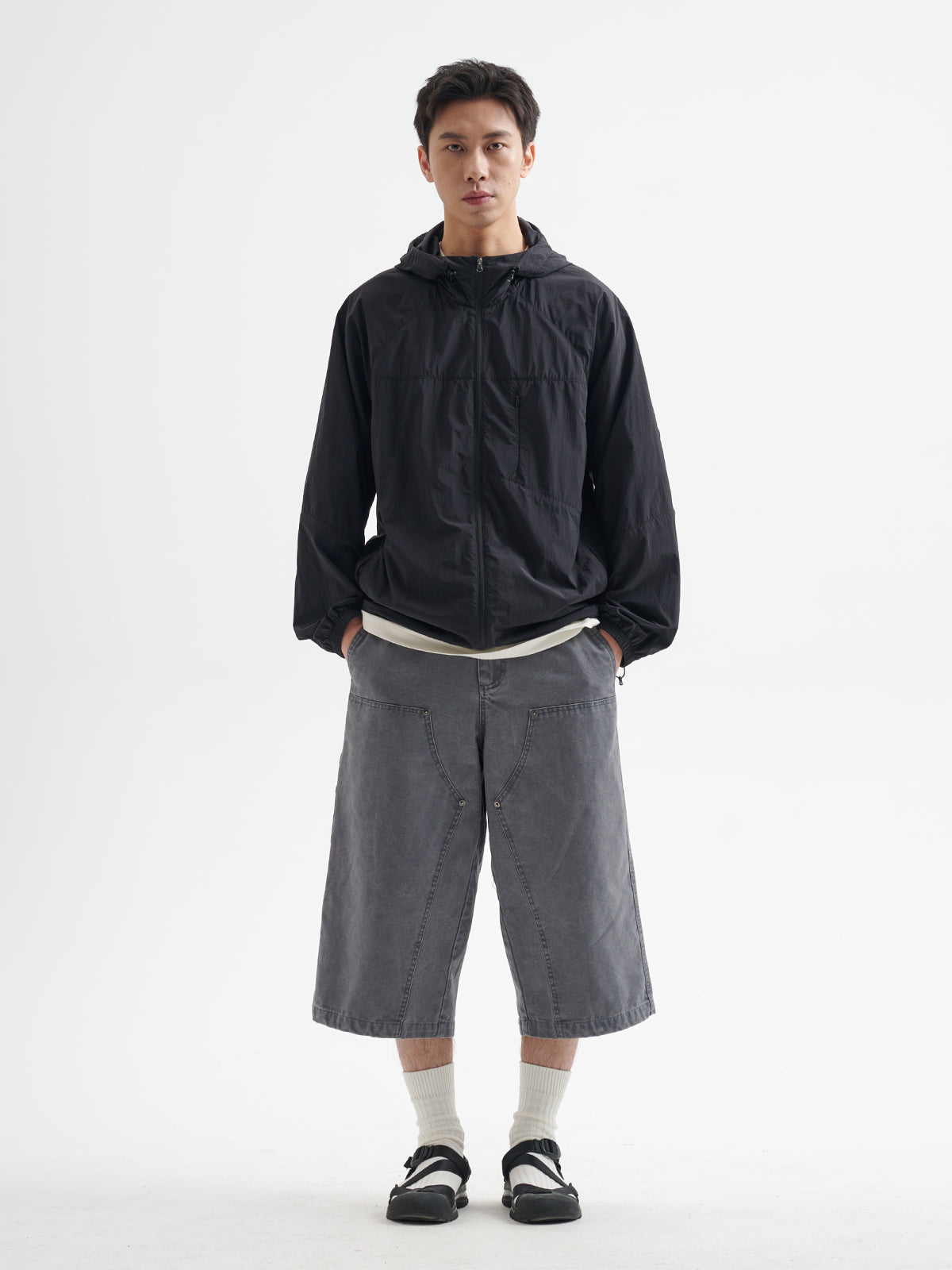 BUTTBILL 25SS Urban Safari Vintage Commuter Japanese Leaven Wash Logging Tooling Capris Shorts