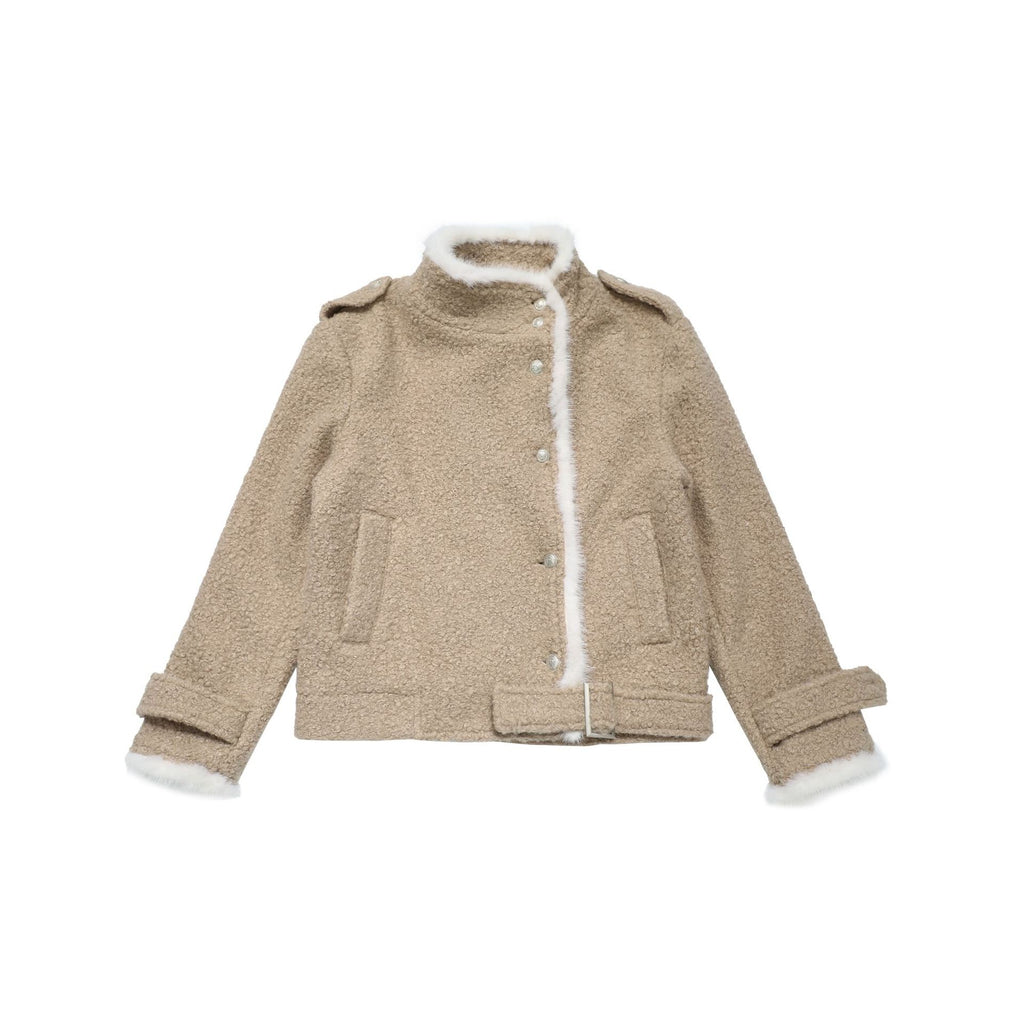 CHANYOOU Retro Stand-up Collar Short Jacket