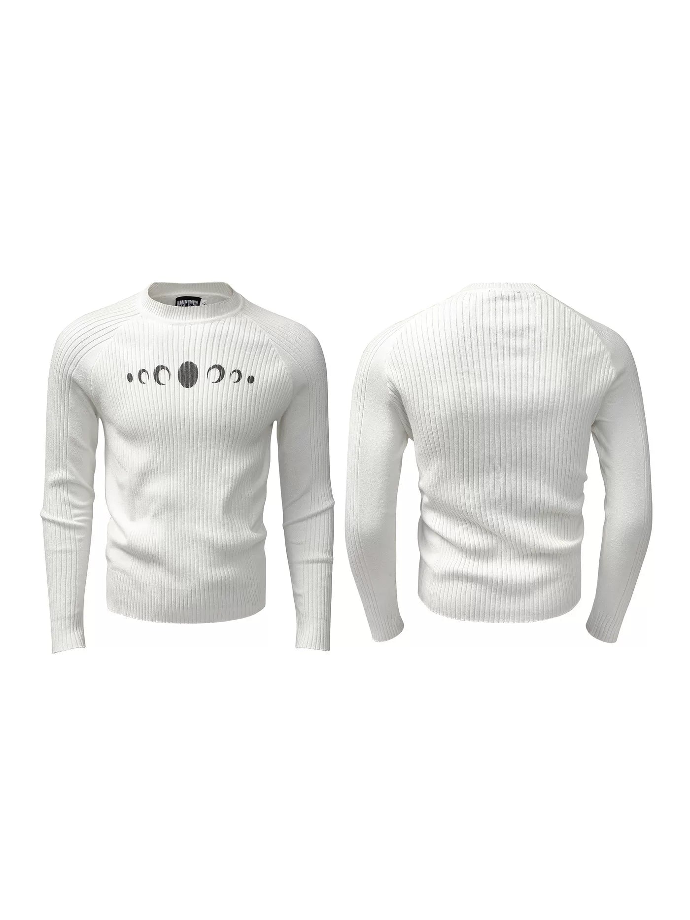 KARMANISTIC Vintage Sports Leisure Knitted Long Sleeves