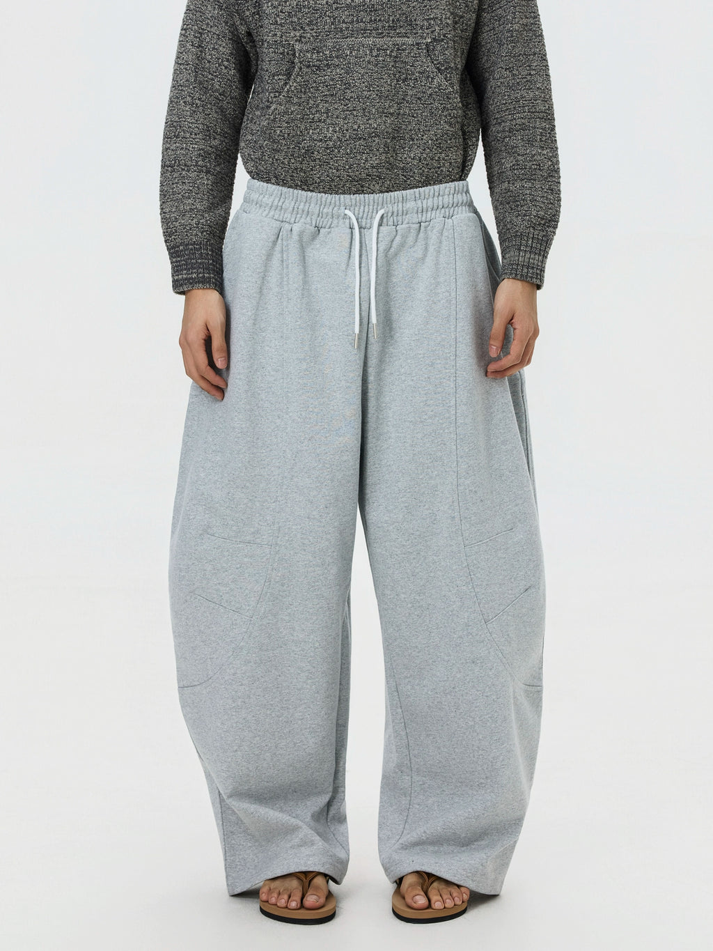 BTSG Retro Silhouette Drawstring Sweatpants