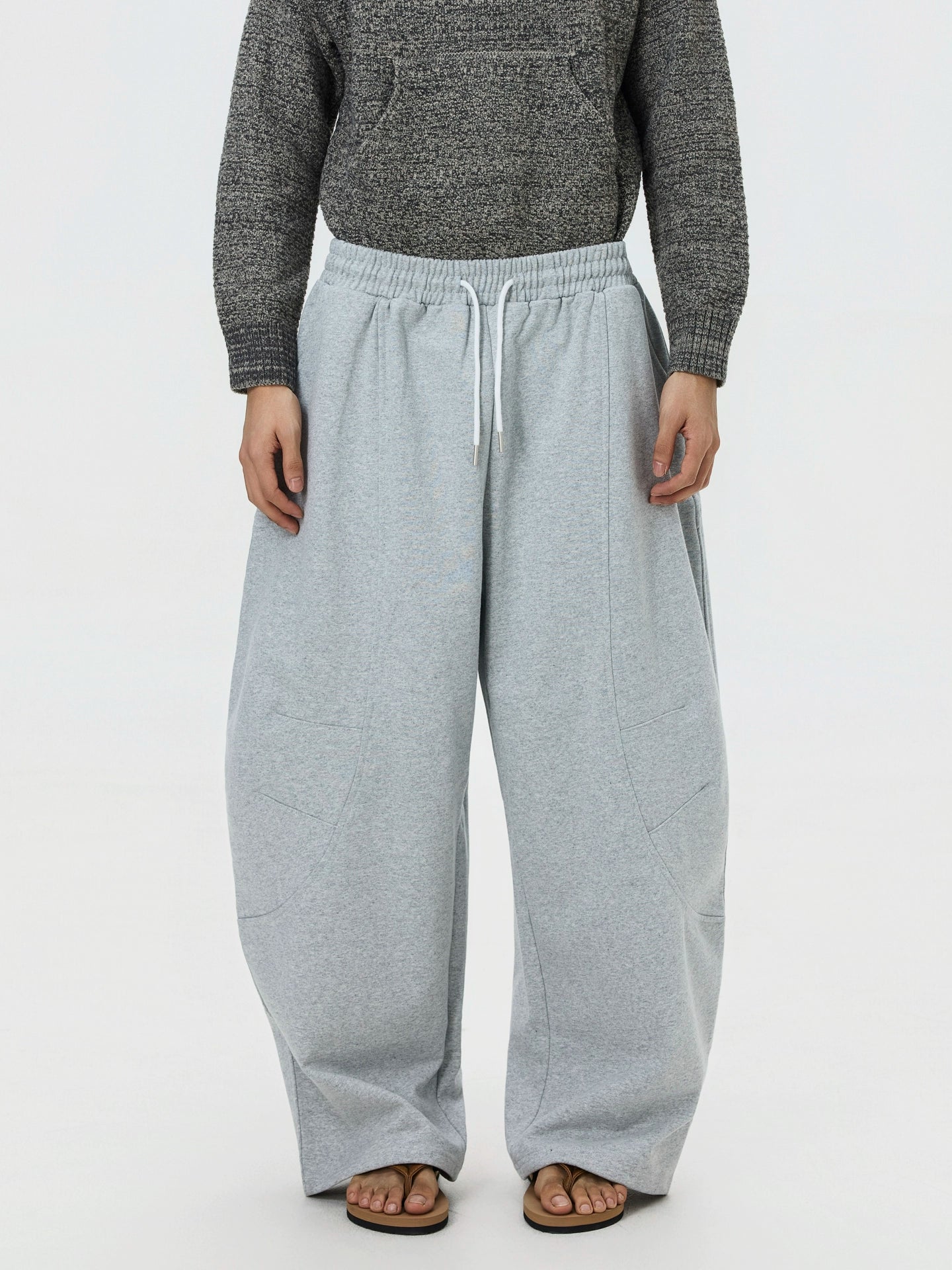 BTSG Retro Silhouette Drawstring Sweatpants