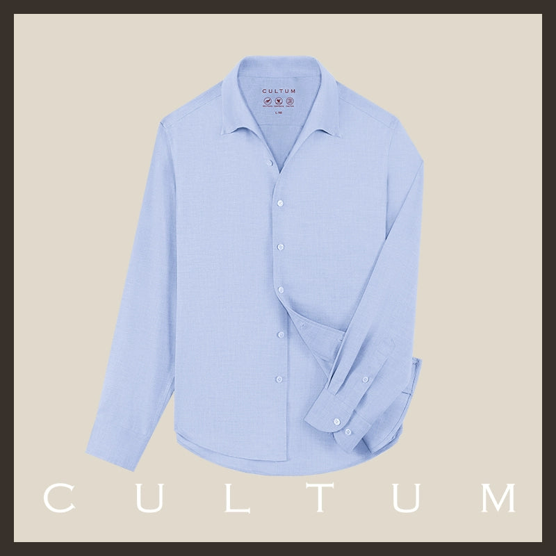 CULTUM  One-piece Collar Wrinkle-resistant Easy-care Shirt
